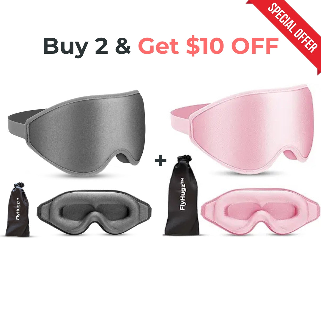 FlyHugz® Máscara de Sueño x Envío de Amazon Prime
