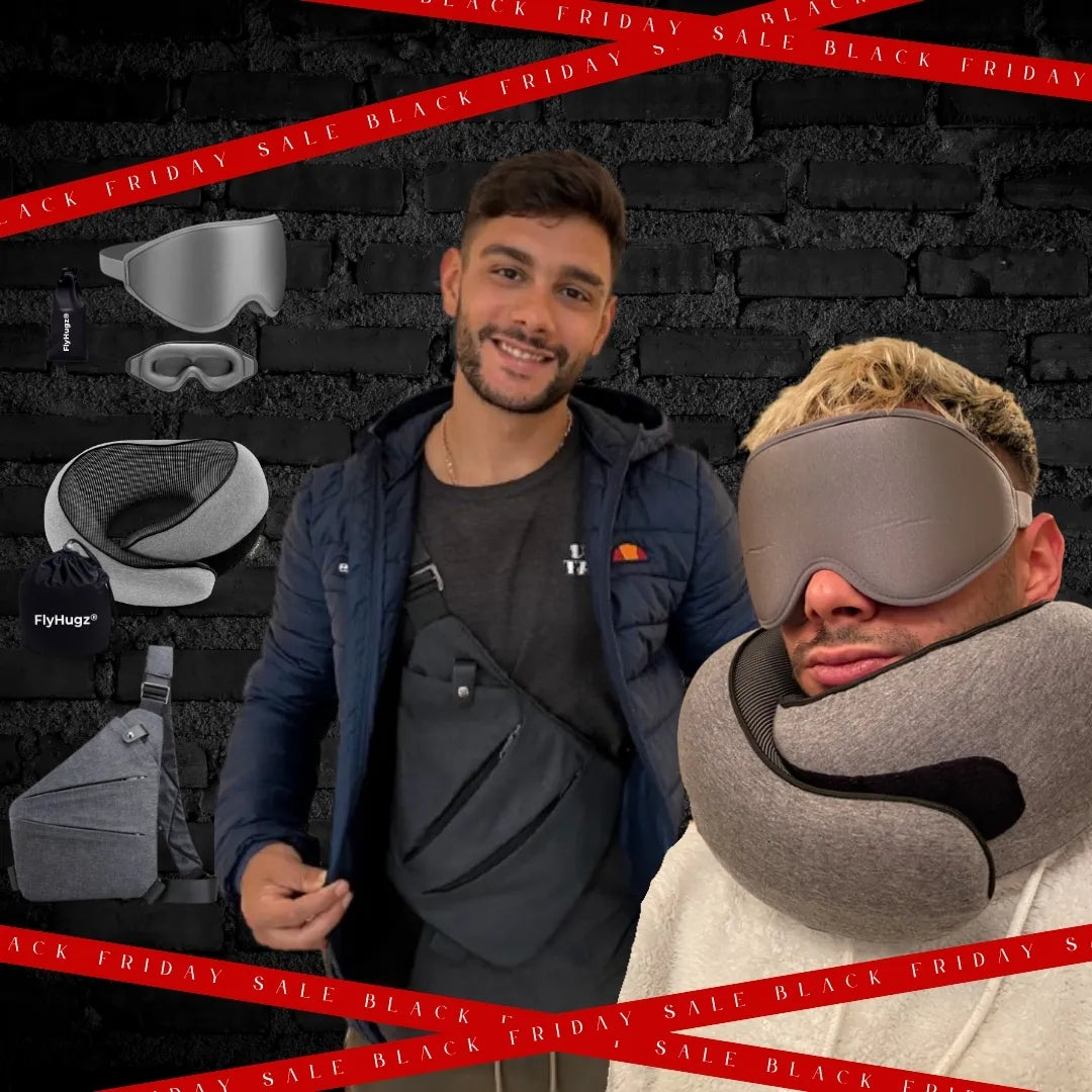 FlyHugz® Paquete de Sueño y Seguridad