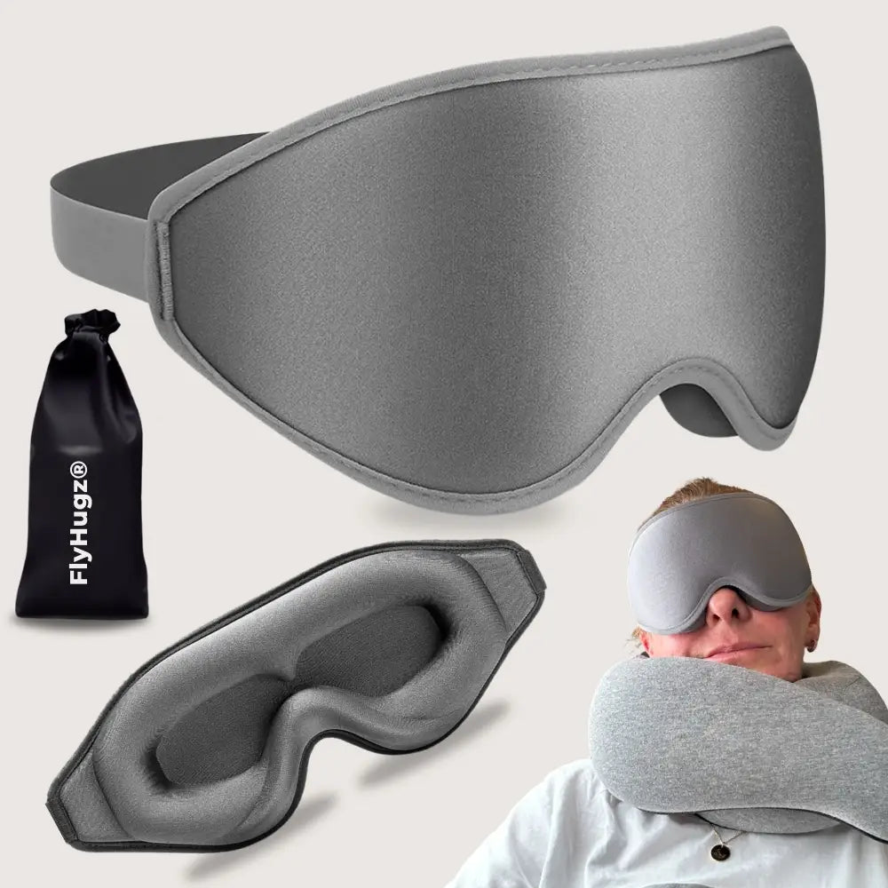FlyHugz® Máscara de Sueño Premium