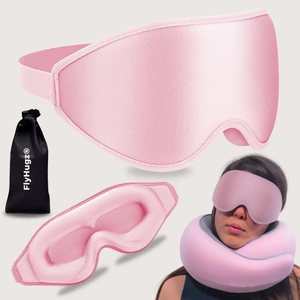 FlyHugz® Máscara de Sueño Premium