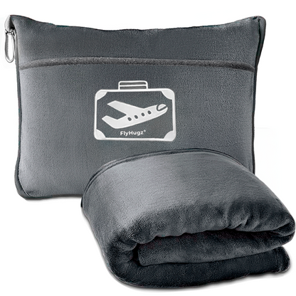 FlyHugz® Manta y Bolsa de Confort