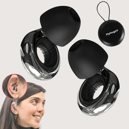 FlyHugz® Tapones para los Oídos de Viaje que Reducen Ruido