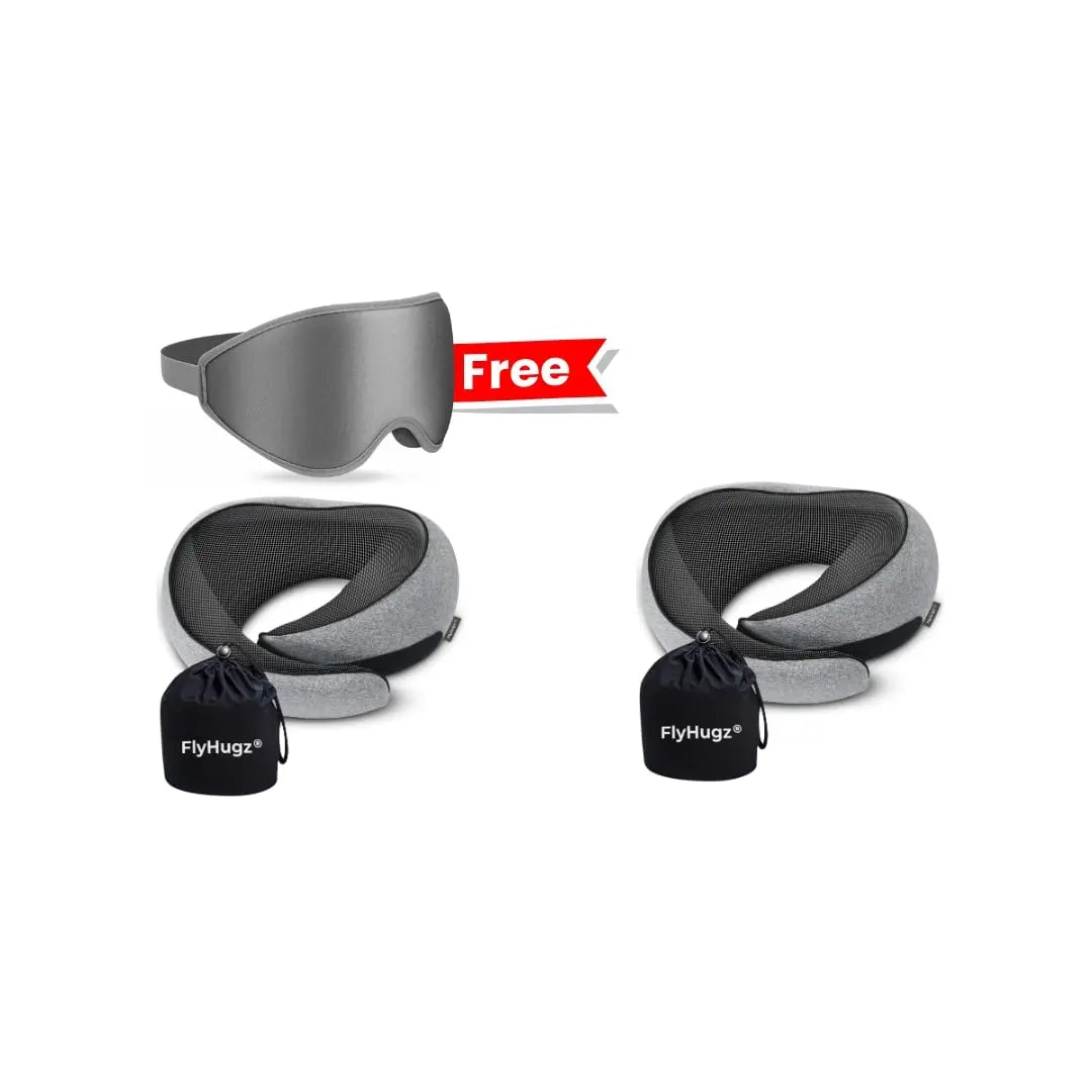 La Almohada de Viaje Original FlyHugz® (CheckoutChamp) (Oferta Almohada + Máscara)