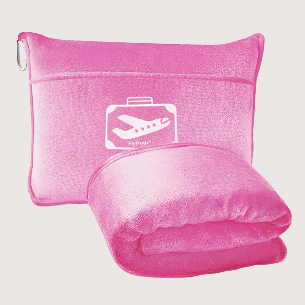 FlyHugz® Manta y Bolsa de Confort