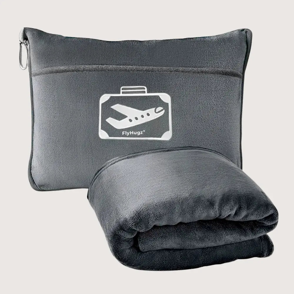 FlyHugz® Manta y Bolsa de Confort
