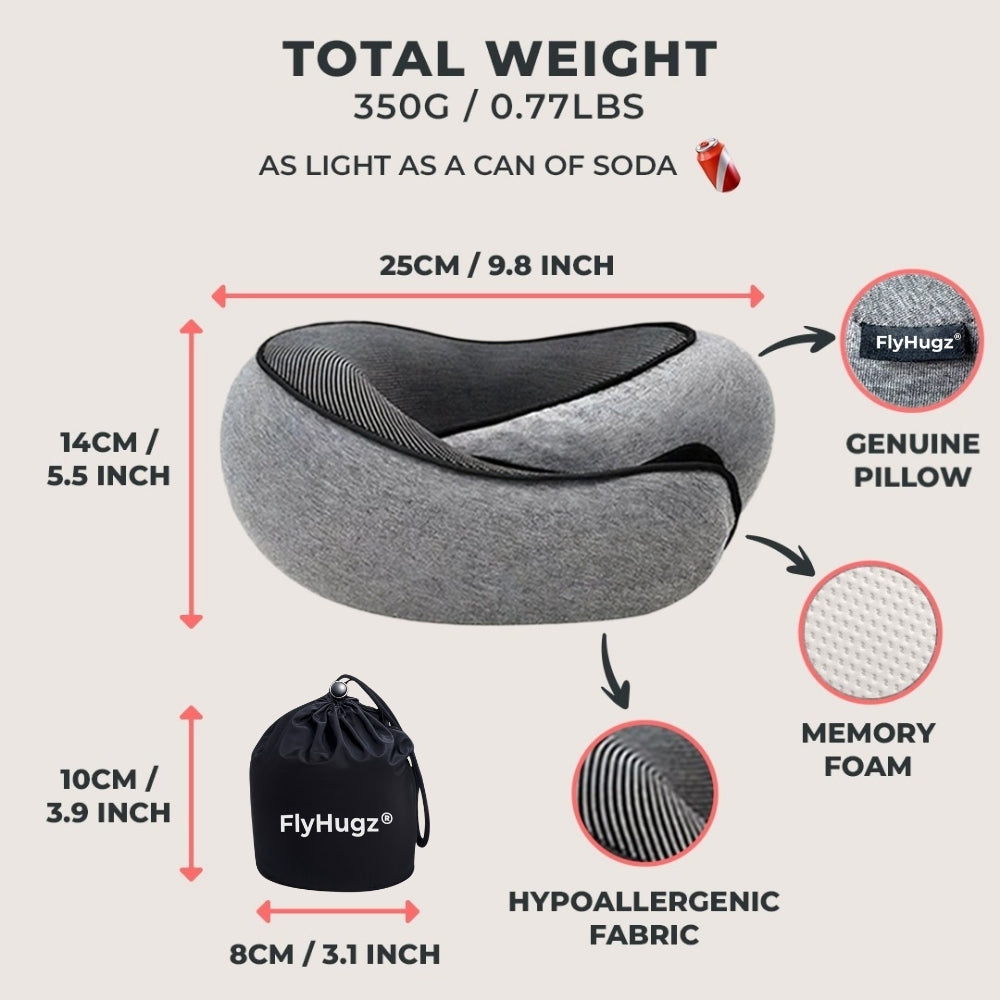 La Original Almohada de Viaje FlyHugz®