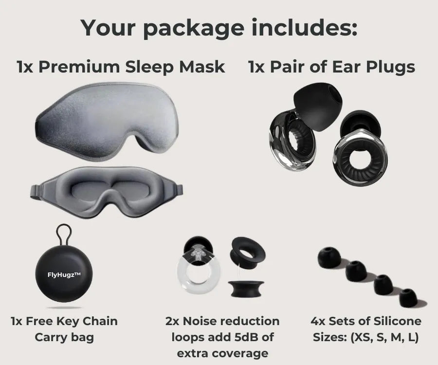 FlyHugz® Paquete de Sueño de Lujo