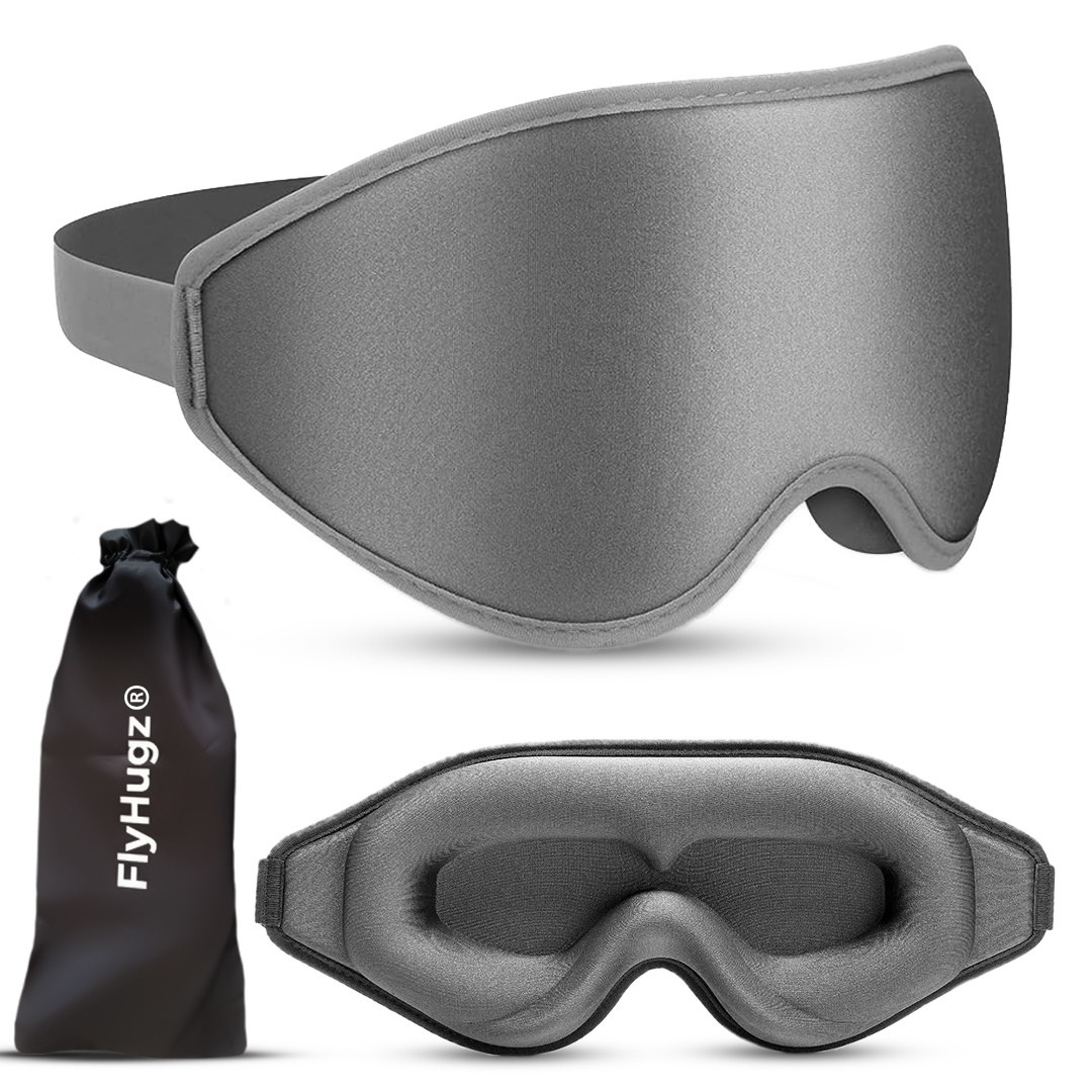 FlyHugz® Máscara de Sueño 3D para Viaje y Hogar