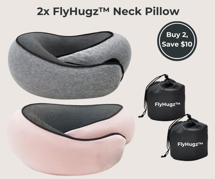 FlyHugz® Almohada de Viaje para Cuello