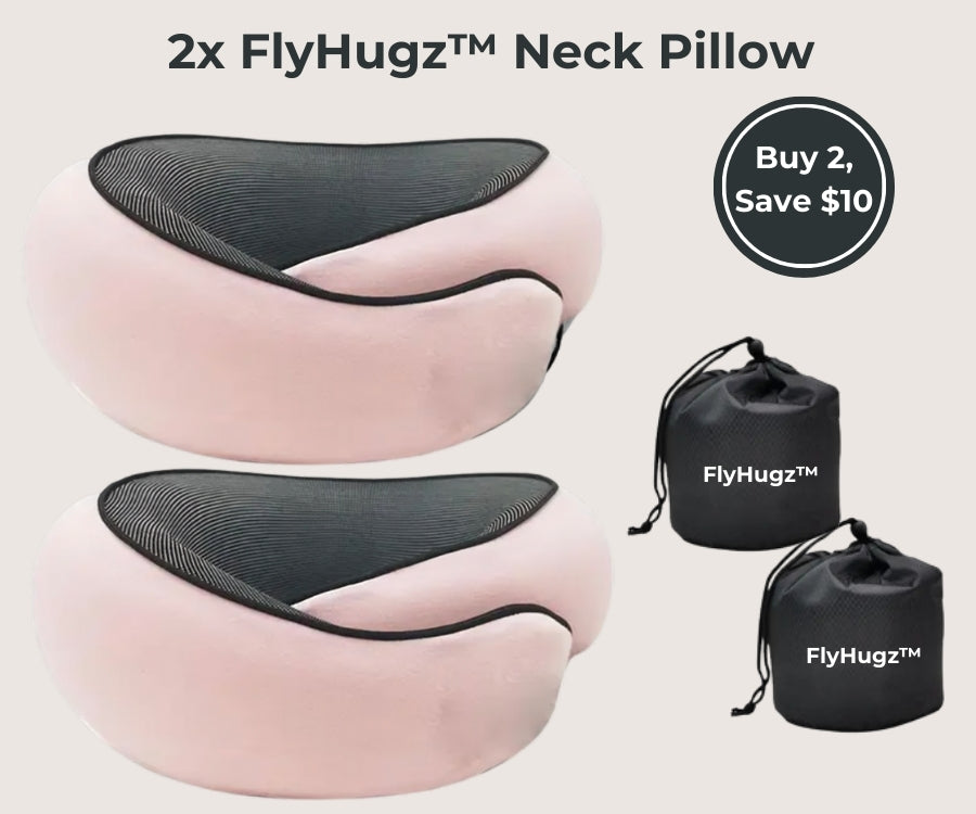 FlyHugz® Almohada de Viaje para Cuello