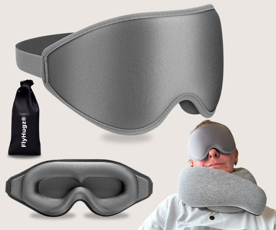 FlyHugz® Máscara de Sueño Premium 3D