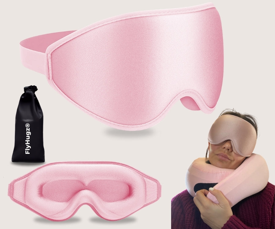 FlyHugz® Máscara de Sueño Premium 3D