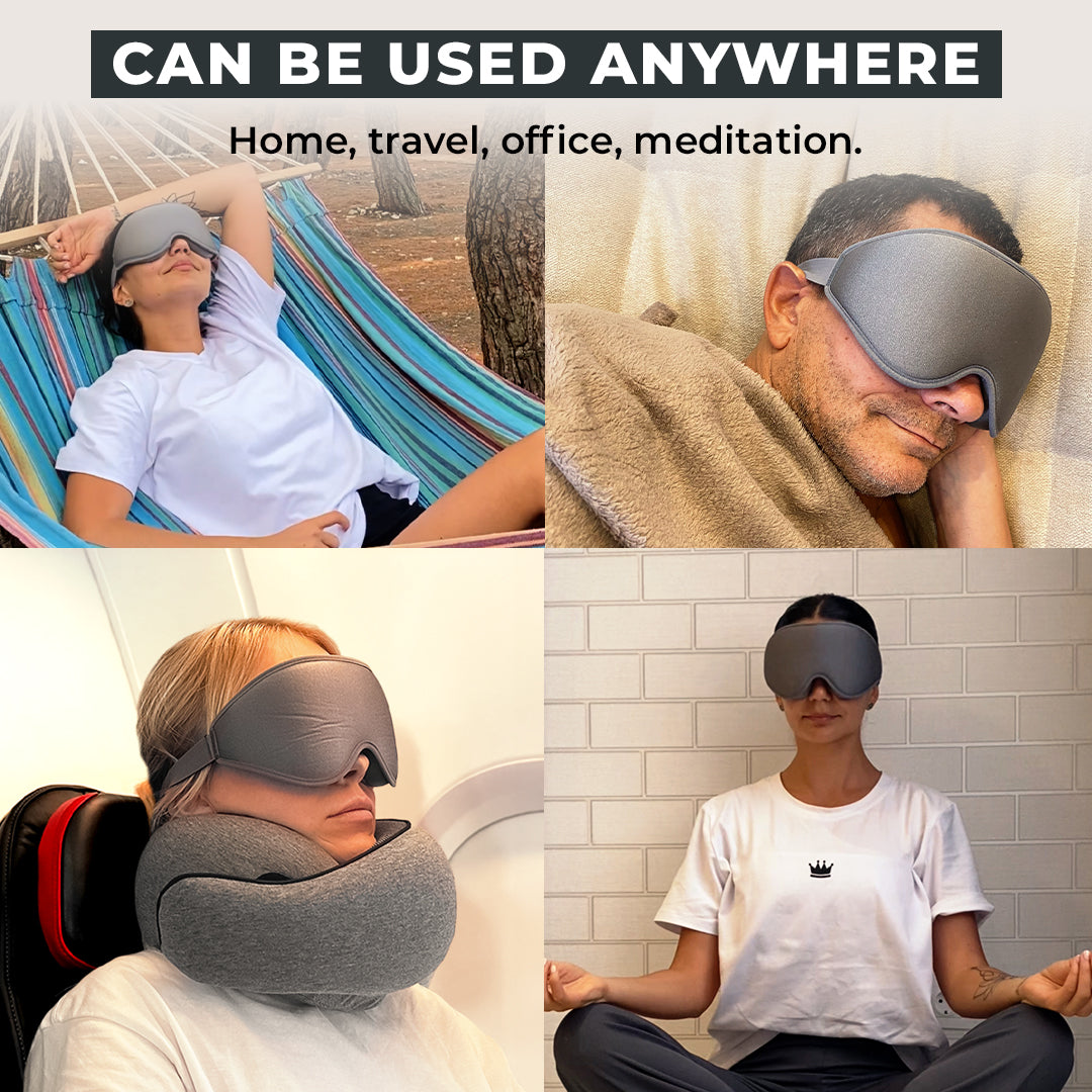 FlyHugz® Máscara de Sueño 3D para Viaje y Hogar